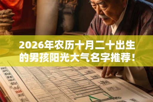 2026年农历十月二十出生的男孩阳光大气名字推荐！