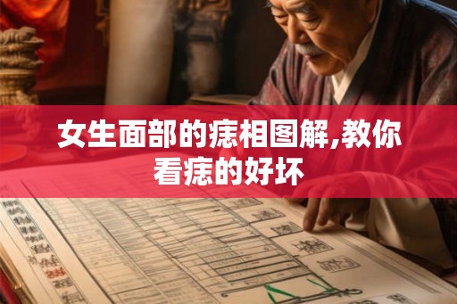 女生面部的痣相图解,教你看痣的好坏