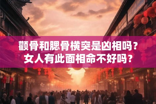 颧骨和腮骨横突是凶相吗？女人有此面相命不好吗？