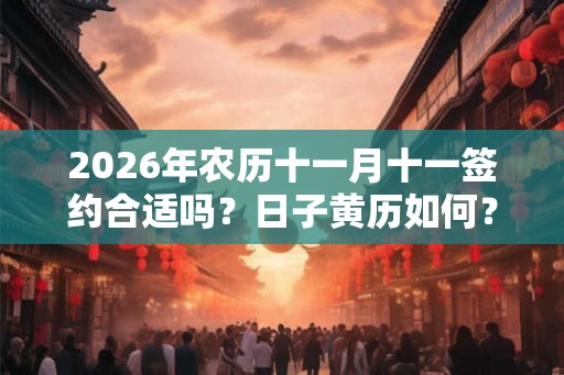 2026年农历十一月十一签约合适吗?日子黄历如何? 2026年农历十一月十一签约合适吗?日子黄历如何?