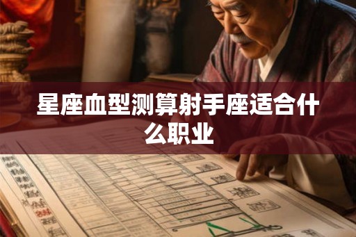 星座血型测算射手座适合什么职业