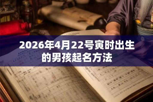 2026年4月22号寅时出生的男孩起名方法 2026年4月22号寅时出生的男孩起名方法