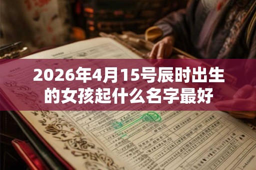2026年4月15号辰时出生的女孩起什么名字最好 2026年4月15号辰时出生的女孩起什么名字最好