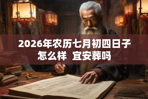 2026年农历七月初四日子怎么样  宜安葬吗
