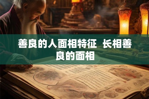 善良的人面相特征  长相善良的面相