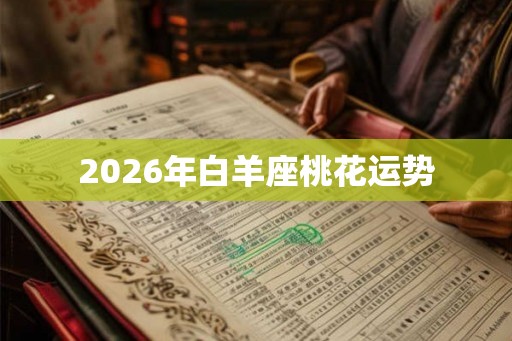 2026年白羊座桃花运势 2026年白羊座桃花运势