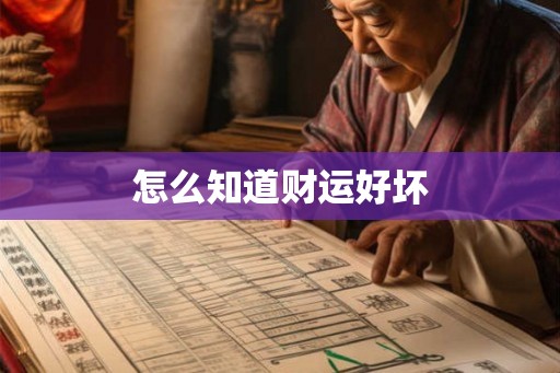 怎么知道财运好坏