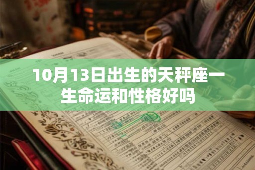 10月13日出生的天秤座一生命运和性格好吗