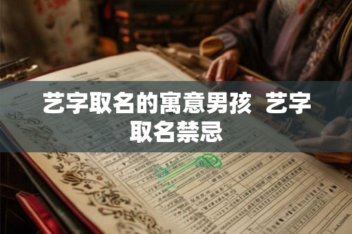 艺字取名的寓意男孩  艺字取名禁忌
