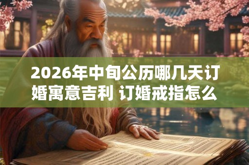 2026年中旬公历哪几天订婚寓意吉利 订婚戒指怎么选