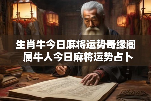 生肖牛今日麻将运势奇缘阁 属牛人今日麻将运势占卜 生肖牛今日麻将运势奇缘阁 属牛人今日麻将运势占卜
