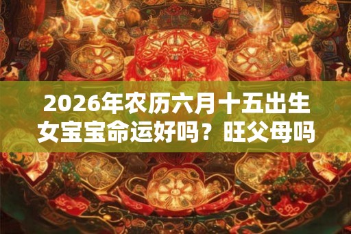 2026年农历六月十五出生女宝宝命运好吗？旺父母吗？