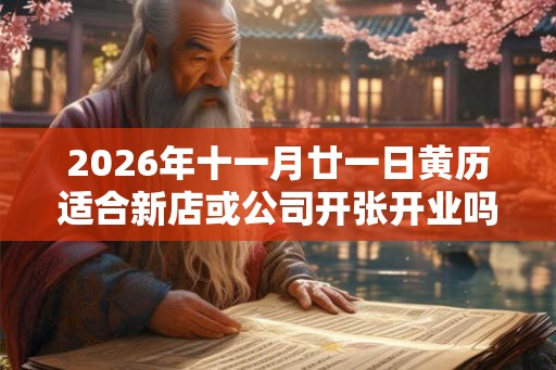 2026年十一月廿一日黄历适合新店或公司开张开业吗？