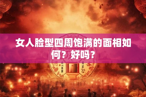 女人脸型四周饱满的面相如何?好吗? 女人脸型四周饱满的面相如何?好吗?