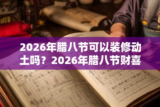 2026年腊八节可以装修动土吗？2026年腊八节财喜神方位？