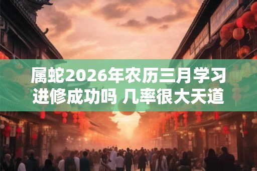 属蛇2026年农历三月学习进修成功吗 几率很大天道酬勤