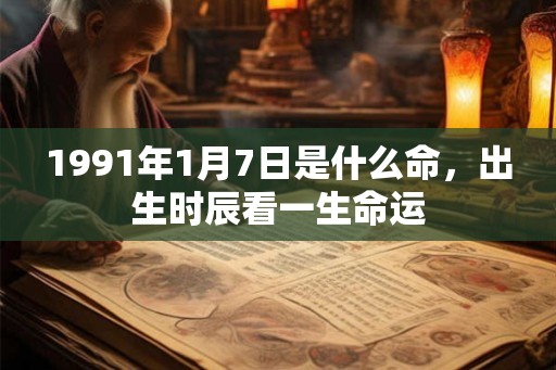 1991年1月7日是什么命,出生时辰看一生命运 1991年1月7日是什么命,出生时辰看一生命运