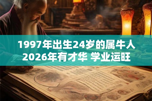 1997年出生24岁的属牛人2026年有才华 学业运旺