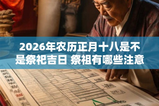 2026年农历正月十八是不是祭祀吉日 祭祖有哪些注意事项