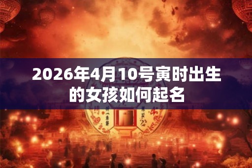 2026年4月10号寅时出生的女孩如何起名