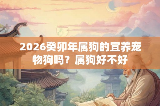 2026癸卯年属狗的宜养宠物狗吗？属狗好不好