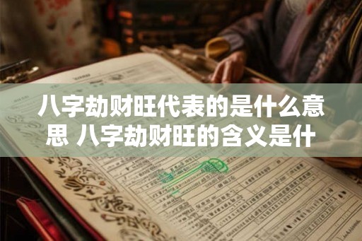 八字劫财旺代表的是什么意思 八字劫财旺的含义是什么