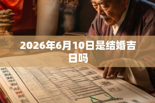 2026年6月10日是结婚吉日吗