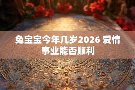 兔宝宝今年几岁2026 爱情事业能否顺利