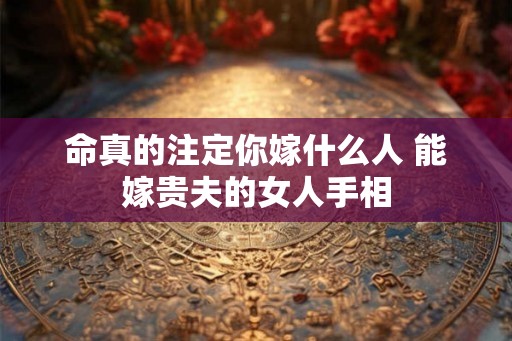 命真的注定你嫁什么人 能嫁贵夫的女人手相