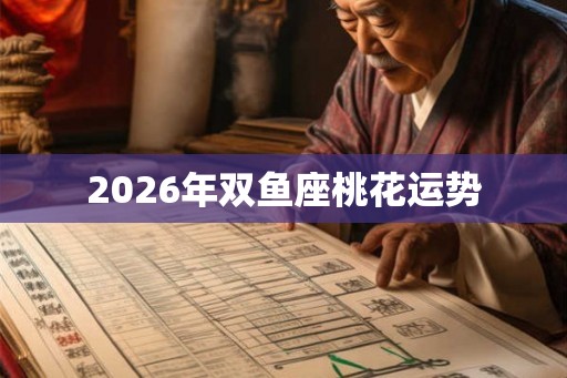 2026年双鱼座桃花运势 2026年双鱼座桃花运势