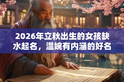 2026年立秋出生的女孩缺水起名，温婉有内涵的好名字推荐