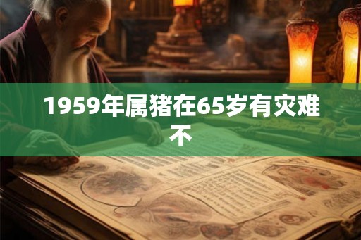 1959年属猪在65岁有灾难不