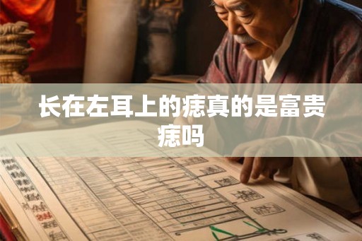 长在左耳上的痣真的是富贵痣吗