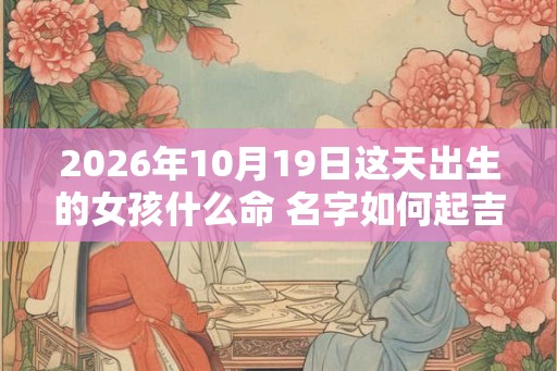 2026年10月19日这天出生的女孩什么命 名字如何起吉利 2026年10月19日这天出生的女孩什么命 名字如何起吉利
