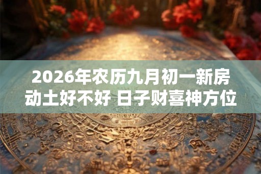 2026年农历九月初一新房动土好不好 日子财喜神方位