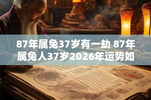 87年属兔37岁有一劫 87年属兔人37岁2026年运势如何