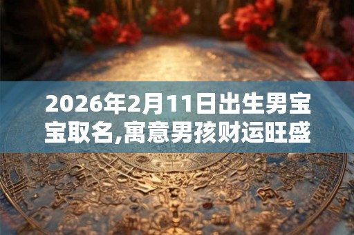 2026年2月11日出生男宝宝取名,寓意男孩财运旺盛的名字