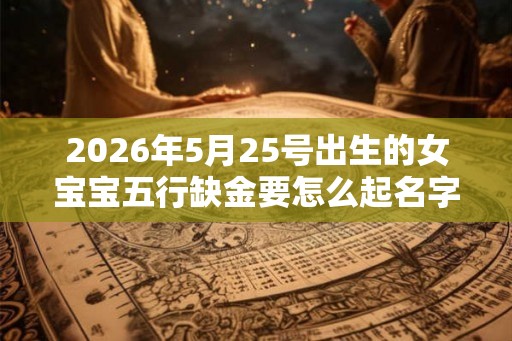 2026年5月25号出生的女宝宝五行缺金要怎么起名字