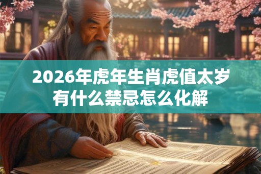 2026年虎年生肖虎值太岁有什么禁忌怎么化解