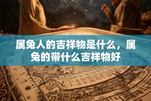 属兔人的吉祥物是什么,属兔的带什么吉祥物好 属兔人的吉祥物是什么,属兔的带什么吉祥物好
