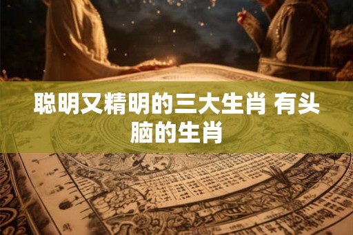 聪明又精明的三大生肖 有头脑的生肖