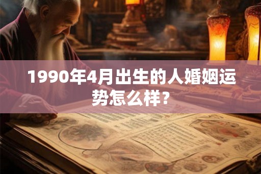 1990年4月出生的人婚姻运势怎么样？