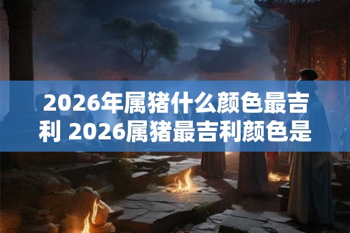 2026年属猪什么颜色最吉利 2026属猪最吉利颜色是
