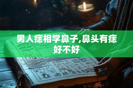 男人痣相学鼻子,鼻头有痣好不好