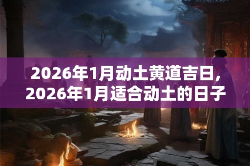 2026年1月动土黄道吉日,2026年1月适合动土的日子
