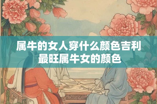 属牛的女人穿什么颜色吉利 最旺属牛女的颜色