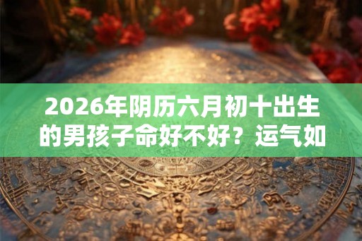2026年阴历六月初十出生的男孩子命好不好？运气如何