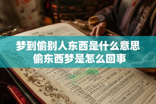 梦到偷别人东西是什么意思 偷东西梦是怎么回事