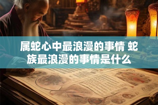属蛇心中最浪漫的事情 蛇族最浪漫的事情是什么