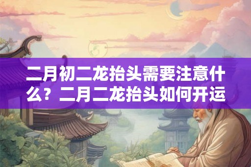 二月初二龙抬头需要注意什么？二月二龙抬头如何开运？